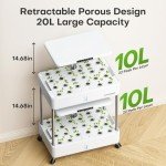 Indoor Hydroponic Garden with LED Grow Lights