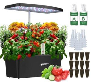Indoor Hydroponic Herb Garden Kit with Timer