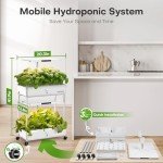 Indoor Hydroponic Garden with LED Grow Lights