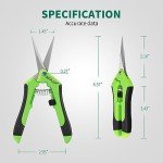 Stainless Steel Precision Pruning Shears - 6.5