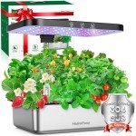 Smart Indoor Herb Garden Kit with LED Grow Light