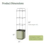 Self-Watering Tomato Planter Box with Trellis