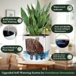 Self-Watering Ceramic Pot for Indoor Plants