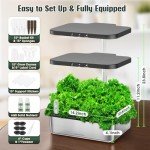 Smart Indoor Herb Garden Kit with LED Grow Light