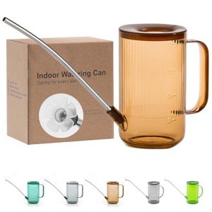 Brown Long Spout Watering Can for Indoor Plants