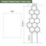 Metal Plant Trellis for Indoor Potted Plants - 2 Pack