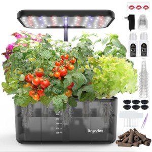 Indoor Hydroponic Garden Kit with LED Grow Light