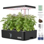 iDOO 12-Pod Hydroponic Indoor Herb Garden