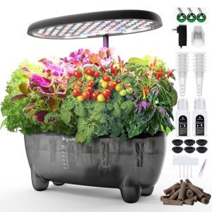 Smart Hydroponics Indoor Herb Garden with LED Light