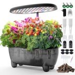 Smart Hydroponics Indoor Herb Garden with LED Light