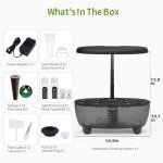 Smart Hydroponics Indoor Herb Garden with LED Light