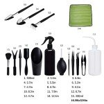 17-Piece Succulent Gardening Tool Set with Mat