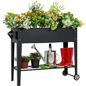 LEETOLLA Elevated Herb Garden Planter Box