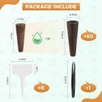 Yizhet 60 Grow Sponges for AeroGarden Systems