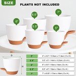 Vanslogreen Self-Watering Indoor Plant Pots - 5 Pack