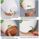 Vanslogreen Self-Watering Indoor Plant Pots - 5 Pack