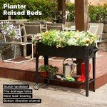 LEETOLLA Elevated Herb Garden Planter Box