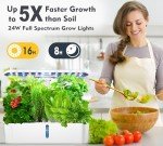 Indoor Hydroponics Garden Kit with LED Grow Light