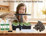 Indoor Hydroponics Garden Kit with LED Grow Light