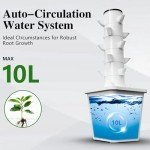 Vertical Hydroponic Indoor Garden with LED Light