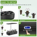 Fulsren Hydroponic Indoor Garden Kit with LED Light