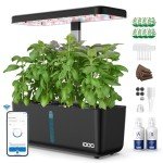 iDOO Indoor Hydroponics Garden System with LED