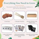 Indoor Herb Garden Kit with 4 Non-GMO Seeds