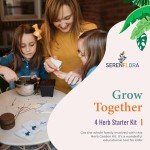 Indoor Herb Garden Kit with 4 Non-GMO Seeds
