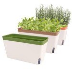Self-Watering Herb Planter Set of 3 Pots