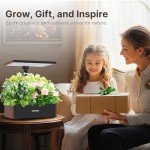 SUNCOZE 20-Pod Hydroponics Indoor Herb Garden Kit