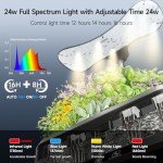 Smart Hydroponic Herb Garden with LED Grow Light