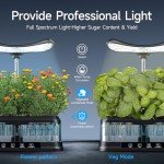 Smart Hydroponic Herb Garden with LED Grow Light