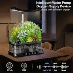 Smart Hydroponic Herb Garden with LED Grow Light