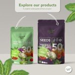 50 Seed Sachets for Indoor Garden Variety