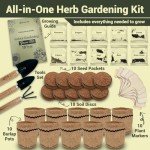 Herb Garden Planter Kit with Pots and Tools