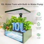 Indoor Hydroponic Herb Garden with LED Grow Light