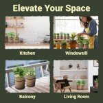 Herb Garden Planter Kit with Pots and Tools