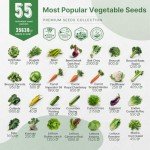 55 Variety Vegetable Seed Pack - Non-GMO Heirloom