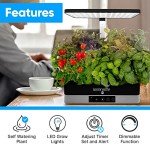 Smart Hydroponic Indoor Herb Garden with Grow Lights