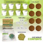 Deluxe Indoor Herb Garden Kit with 8 Varieties