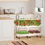 GROWNEER Indoor Hydroponics Garden System with LED Light