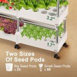 GROWNEER Indoor Hydroponics Garden System with LED Light