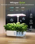 URUQ 12-Pod Hydroponic Indoor Garden with LED Light