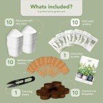 10 Herb Indoor Garden Kit with Pots & Soil