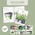 10 Herb Indoor Garden Kit with Pots & Soil