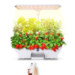 Smart Indoor Hydroponics Garden with LED Grow Light