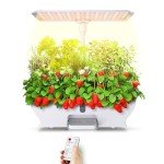 Smart Indoor Hydroponics Garden with LED Grow Light