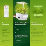 Smart Indoor Hydroponics Garden with LED Grow Light