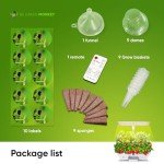 Smart Indoor Hydroponics Garden with LED Grow Light