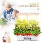 Smart Indoor Hydroponics Garden with LED Grow Light